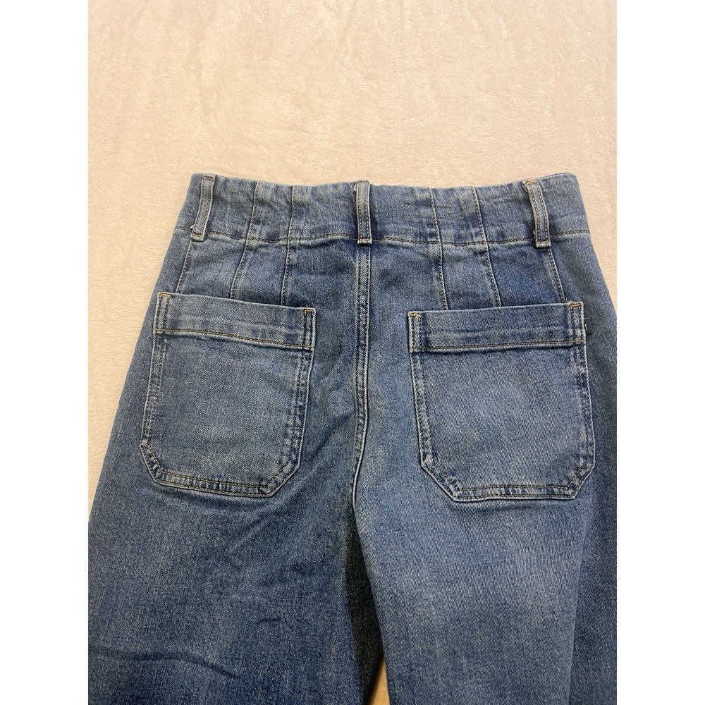 Anthropologie Pilcro The Sipper High-Rise Wide-Leg Cropped Jeans, 28 Collete - Picture 7 of 8